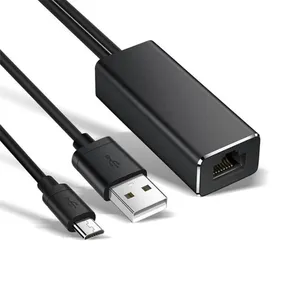 محول شبكة RJ45 مع طاقة Micro‐USB لأجهزة البث