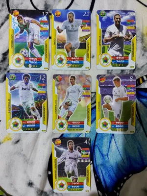 Real Madrid Football Card Collection (7 Cards)