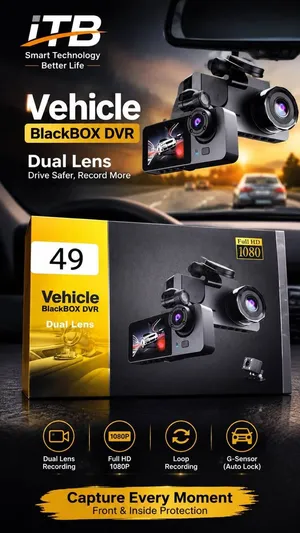 *داش كام بلاك بوكس BlackBOX*    كاميرا مراقبة وتسجيل القيادة للسيارات (Dash Cam) من نوع Vehicle Blac