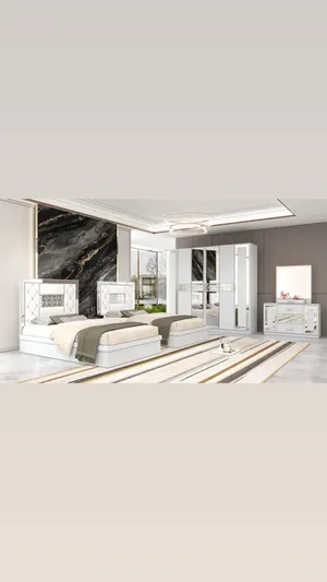 2 Twin Bedrooms مع دوشق طبي والتركيب وضمان غرف نوم 2 سرير مقاس 200*120
