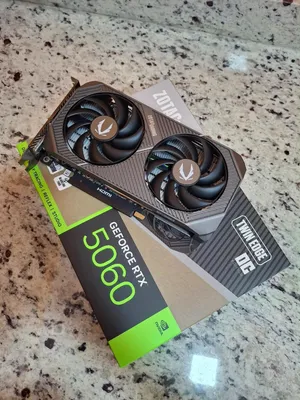 كرت شاشه RTX5060 مستخدم 10 مرات فقط وكاله و مع الضمان