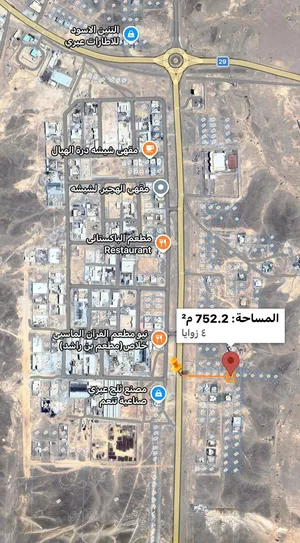 أرض سكنية للبيع ولاية عبري مقابل صناعية تنعم