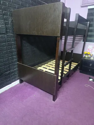 تخت طابقين خشب لاتيه مضغوط