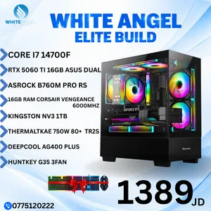 Intel Core i7 14th Gen + NVIDIA GeForce RTX 5060TI 16GB ASUS DUAL+ 16GB DDR5 RAM
