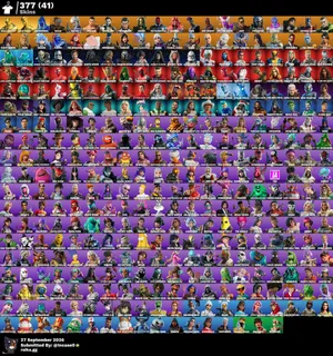 FORTNITE OG ACCOUNT WITH 377 SKINS