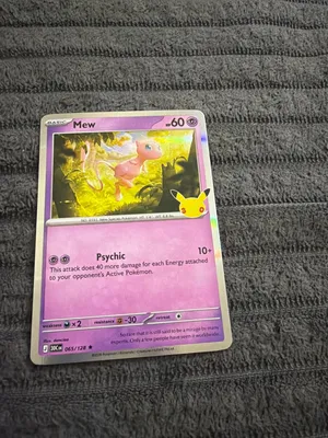 Mew rare pokemon card free delivery