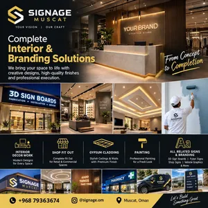 Interior Decor, Design and Fit out and 3D Sign