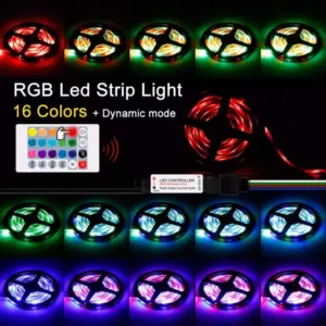 حبل ليد اضائه كل الالوان RGB LIGHT ديكور مع ريموت تحكم يضي كل الالوان حركات للزينه حفلات