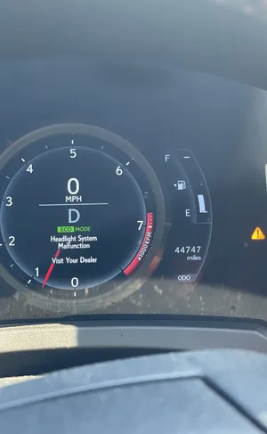 حذف كود رساله Headlight system Malfunction