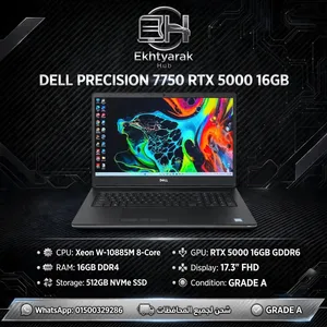 Dell Precision 7750 - Xeon W-10885M 8-Core - RTX 5000 16GB - 17.3 FHD - GRADE A