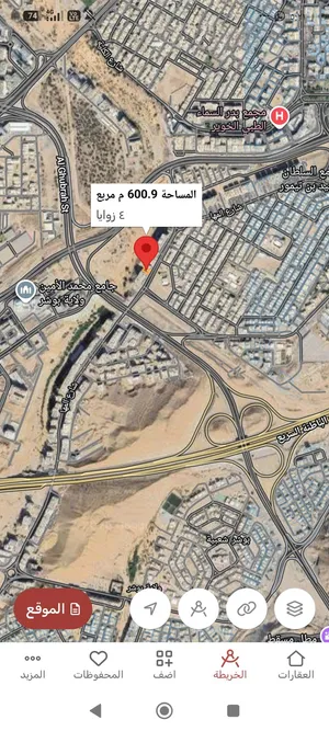 ارض سكني تجاري الخوير اول خط شارع المها 599 متر ب620 الف للشاري الجاد فقط