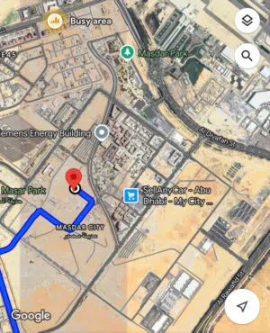 في مدينة مصدر، شقة غرفة وصالة وبلكونة وباركنج في البناية Masdar City,1BHK with balcony & parking