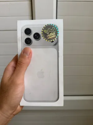 17 pro max silver, جديد مكرشم مش مفعل
