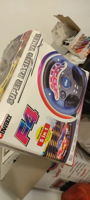 لعبة قيادة أطفال COWBOY Kids F4 5 in 1 Racing Steering Wheel – بحالة ممتازة