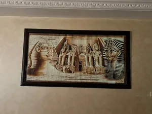 لوحتان فنيتان فريدتان من ورق البردي المصري الأصلي