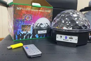 سماعة بلوتوث مع اضاءة (ديسكو) MP3 LED MGIC BALL LIGHT