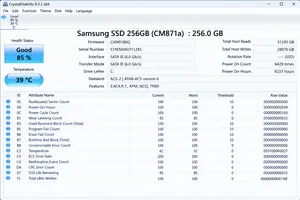 للبيع SSD Samsung 256GB – سرعة وأداء ممتاز متوفر SSD من شركة Samsung بسعة 256GB، موديل CM871a / MZ-