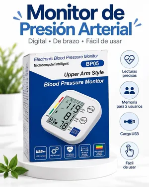Electronic Blood Pressure Monitor BP05  Upper Arm Digital BP Monitor  Easy & Convenient for Home