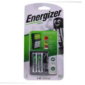 شاحن بطاريات اصلي انرجايزر+ بطاريات شحن عدد2 Energizer Charger Battery AA+AAA