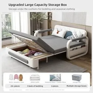 Used Sofa & Bed with Storage (King-size 180CM))