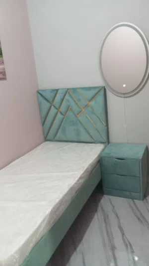 Brand New Single Bed with mattress only All colour available سرير فردي جديد مع فرشه