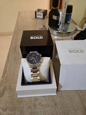 Movado Bold verso chronograph 44 mm model  stainless steel case Swiss Quartz