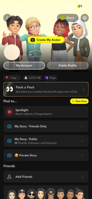 حساب سناب 2 مليون سكور