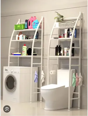3 Layer Over Washing Machine Storage Rack, Utility Bathroom Shelf Adjustable Organizer Stand Above W
