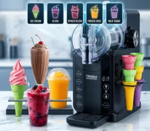 ماكينة آيس كريم وسلاش احترافية 2 في 1 – متعة الصيف في ثوانٍ  Professional Ice Cream & Slush