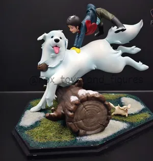 Belle Et Sebastian resin art piece Italian very مجسم بيل وسيباستيان صنع إيطالي نادر جدا rare