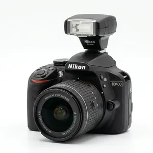 Nikon D3400 with 18-55mm 55-200mm 50mm lenses and Flash plus Bag and accessories Excellent Condition