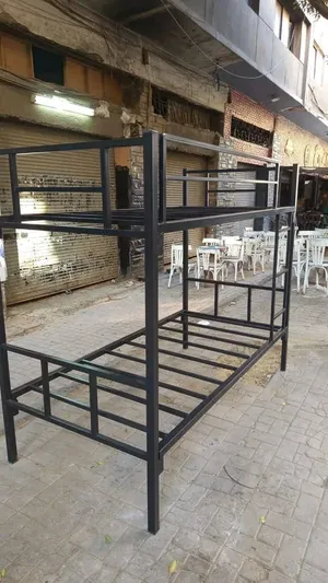سرير حديد بملل والسلم والحاجز دورين Furniture oh