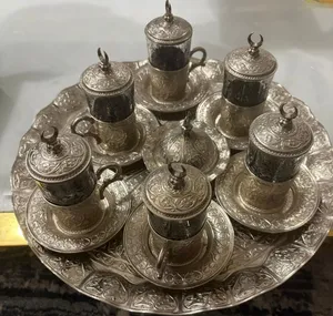 طقم فناجين تركي مع صينية