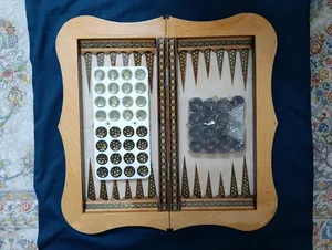 Exquisite Persian Hatam-kari Masterpieces: Luxury Backgammon & Chess Sets