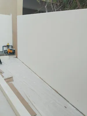 paint, gypsum and tile work