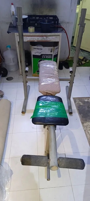 Gym bench with rack بنش تمرین