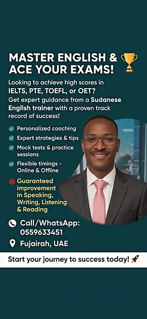 IELTS, TOEFL, PTE, OET, CELPIP Trainer