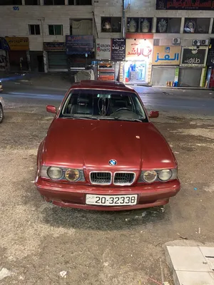 بي ام دبليو الفئة 520 موديل 1992 خمري قير عادي ماتور 2000 حشوة 2500 فحص 2 جيد