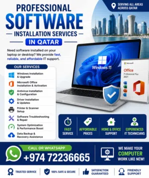 software Installation service in Qatar