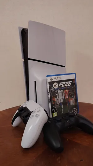 بلايستيشن 5 مع لعبة FC 26 ويدين تحكم  PS5 with FC 26 Game & 2 Controllers