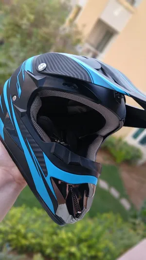 Matte Black & Blue Motocross