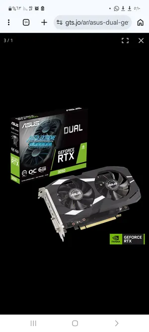 ASUS Dual GeForce RTX 3050 OC Edition Graphics Card – 6GB GDDR6, Ampere  Archite