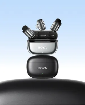 ميكروفون بويا ميني صغير للغاية يعزل الضوضاء بضمان 12 شهر BOYA MINI