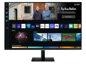 URGENT SALE (Riyadh only) SAMSUNG M5 SMART MONITOR 27 inch WITH BOX AND REMOTE