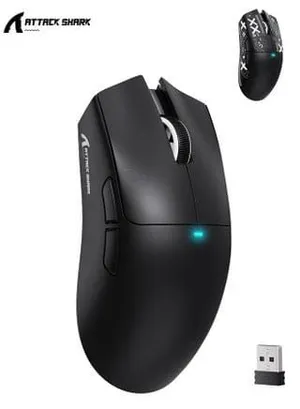 ماوس ألعاب لاسلكي Attack Shark R1 جديد ماوس قيمنق Attack Shark R1 خفيف الوزن (جديد) ماوس Attack Sh