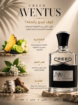 سامعين اطيب عطر في العالم غني عن التعريف الوحش Creed Aventus ،،،.