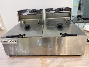 Commercial Double Deep Fryer – Stainless Steel
