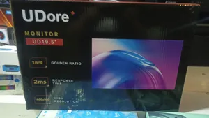 شاشة كمبيوتر جديدة بحجم 19 ونص و75 هيرتز مدخل hdmi & vga
