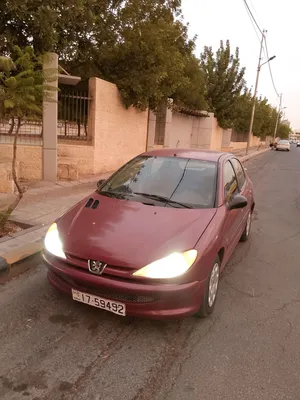 سيارة بيجو 206 موديل 2002 أحد الخيارات المستعملة بحالة جيدة مع مواصفات أوروبية