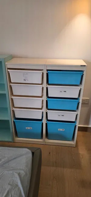 Kids Toy Storage Organizer Units with Plastic Drawers (2 Sets) - Excellent Condition